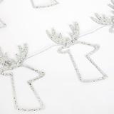 Silver Glitter Reindeer Garland By Meri Meri